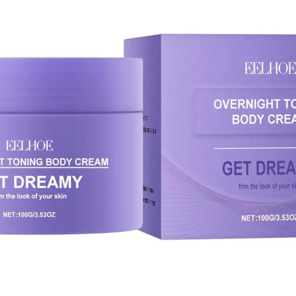 Eelhoe Overnight Toning Body Cream, Get Dreamy, pack of (2) 3.53 jars